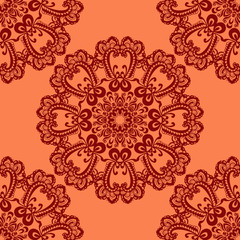 abstract circular seamless pattern