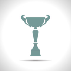 Vector flat trophy 