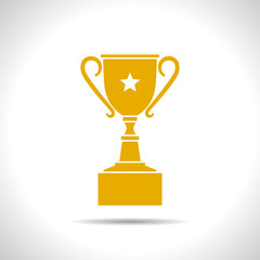 Vector flat trophy 