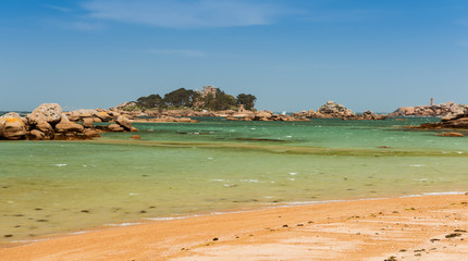 coastal landscape of Bretagne, northern France