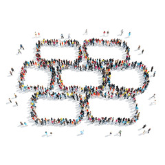 group  people  shape  brickwork