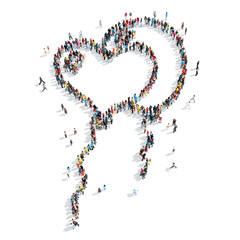  group  people shape  balloons