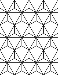 Vector modern seamless sacred geometry pattern, black and white abstract geometric background, trendy print, monochrome retro texture, hipster fashion design