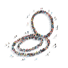 group people  shape  powder