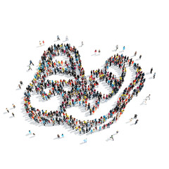 people  shape  children's sandals