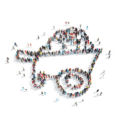 people shape  trolley building