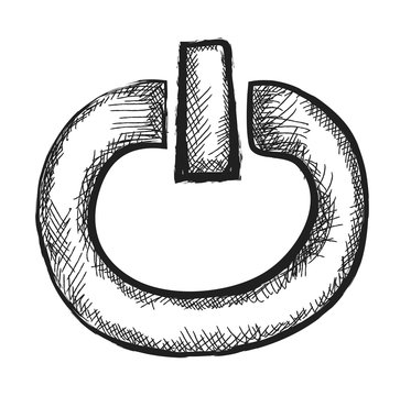 cartoon On/Off switch icon