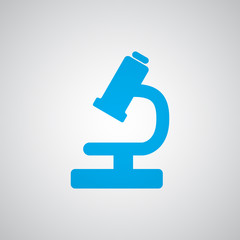 Flat blue Microscope icon