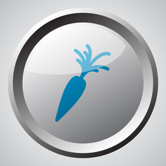 Web button with blue Carrot icon