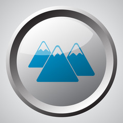 Web button with blue Mountain icon