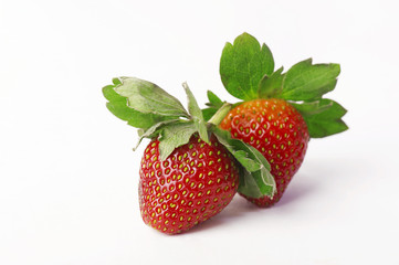 Strawberry with isolated white background