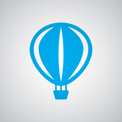 Obraz premium Flat blue Air Balloon icon
