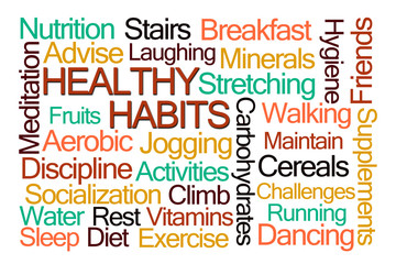Healthy Habits Word Cloud