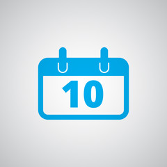 Flat blue Calendar icon