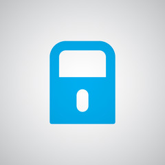 Flat blue Lock icon