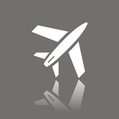 Icono avión FO reflejo