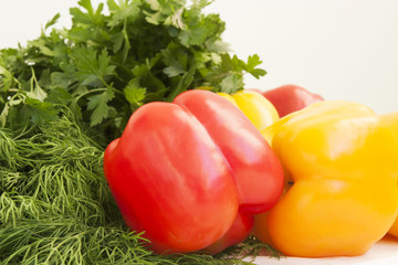 peppers,parsley and dill