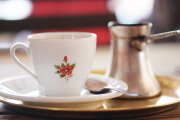 still life with a coffee cup