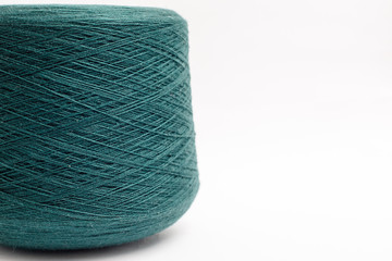 Color cone of silk on white background