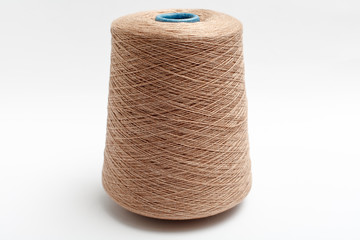 Color cone of silk on white background