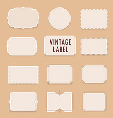 Set of vintage labels. Vector elements