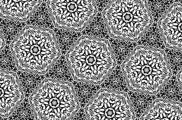 Простые узоры в чёрном и белом цвете. 8.16
