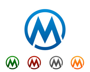 M Letterform Mark Logo v5