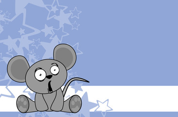 sweet baby mouse cartoon background in vector format 