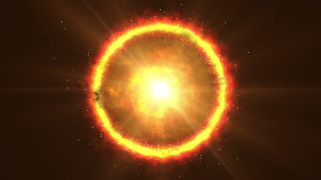 sun corona fire 4k