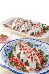 Chiles en nogada Mexican food
