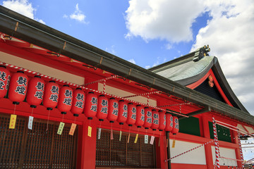 Fototapeta na wymiar Fushimi Inari Taisha Shrine in Kyoto, Japan 