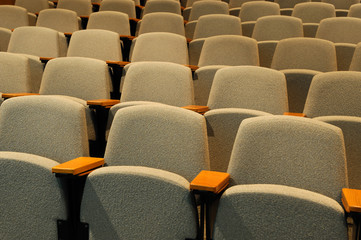Fototapeta premium rows of chairs in auditorium