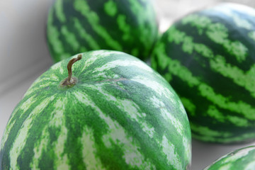 Watermelons closeup