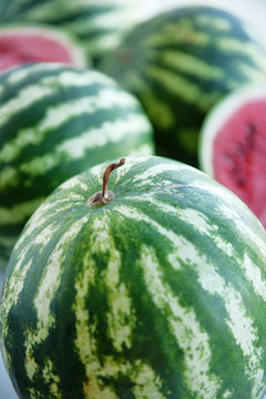 Watermelons closeup