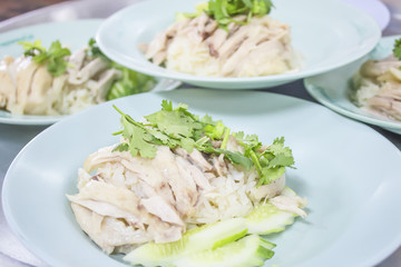 chicken rice on dish
