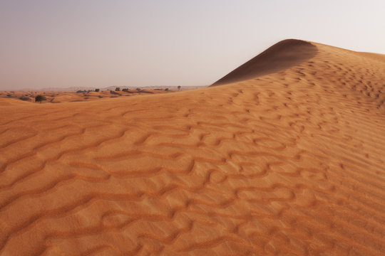 Sand dune in the Rub Al Khali desert 