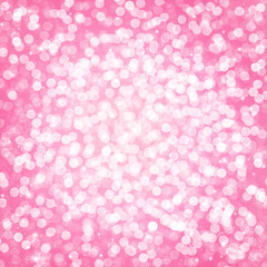 Pink bokeh glitter defocused lights abstract background