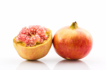 Ripe pomegranate fruit.