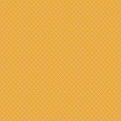 Fresh Baked Orange Waffle Vector Seamless Background Pattern