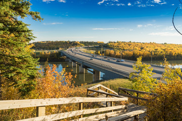 Quesnell Bridge - fall 2015, Edmonton, Alberta,Canada