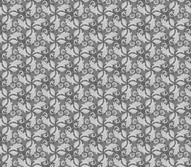 Fototapeta premium Floral Fine Seamless Vector Pattern