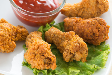 fried crispy chicken