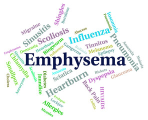 Emphysema Word Represents Ill Health And Copd