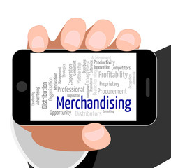 Merchandising Word Means Trading Wordcloud And Promotion