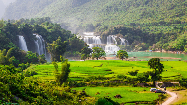 Ban Gioc waterfall in VIetnam