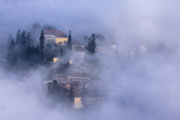 Fototapeta premium Sapa in the mist ,VietNam