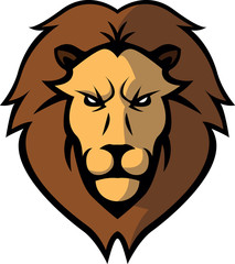 Plakat Lion Head illustration design