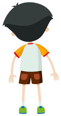 Back of a little boy