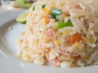 Fried rice closeup