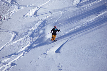 freeride en monoski 